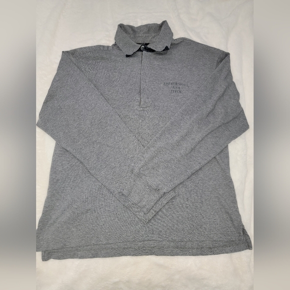 Abercrombie & Fitch Gray Zip Up Sweater - Picture 1 of 9
